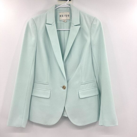 Reiss Aqua One Button Blazer Women's XS - Picture 1 of 5